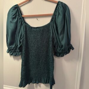 NWT Emerald green top